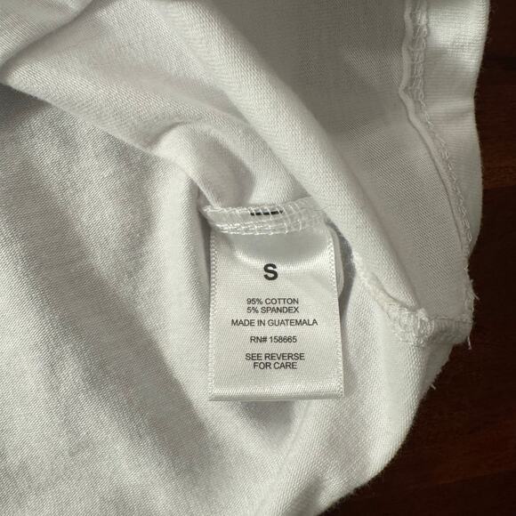 Baby Tee White with Cherries and Martini, Cotton, Size S - Picture 2 of 2